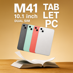 Modio M41 Tablet PC Silver | 10.1-Inch Display | 16GB RAM + 1TB ROM | Dual SIM | 8000mAh | Android 13 | 13MP+8MP Camera | with Keyboard, Mouse & Stylus