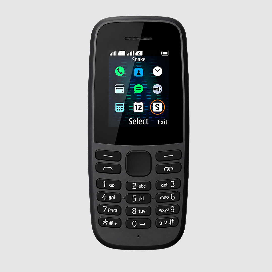 105 Mobile Phone Compatible Dual Sim (Black)