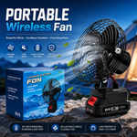 Lithium Electric Fan, 21V Portable Lithium Battery-Powered Rechargeable Fans, Strong Wind, Low Noise, 48Vf MA