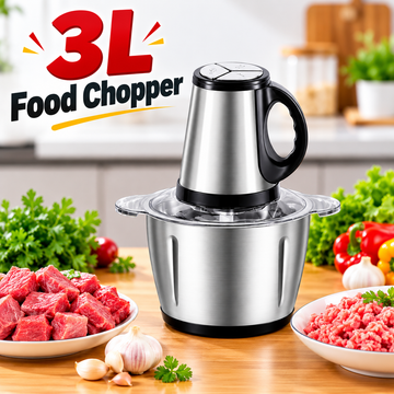 FD -322S | 3L Stainless Steel Electric Meat Grinder & Food Chopper – 400W Multifunction Kitchen Food Processor