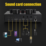 V8 LIVE SOUND CARD AND BM-800 CONDENSER MICROPHONE BUNDLE PACK (GOLD/BLACK)