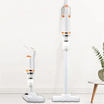 Portable Handheld Wireless Vacuum Cleaner, Corded, USB Rechargeable 120W Power, Lightweight Design 0.6L Capacity, Multifunction Cordless Vacuum Cleaner, White