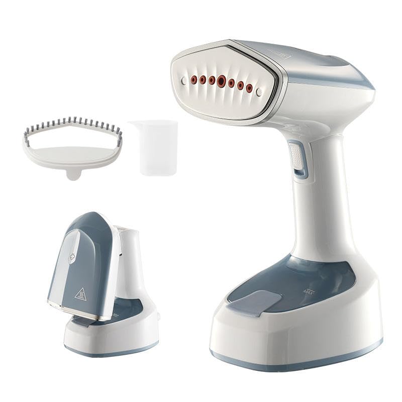 Slivers Criest 1500W Portable Handheld Garment Steamer for Clothes, Foldable Travel Steamer with Continuous Steam, Detachable Water Tank & Fabric Brush
