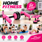 Multifunctional Abdominal Wheel Roller | 4-Wheel Core Trainer & Full Body Exercise Roller ,Home Gym Fitness for Men Women