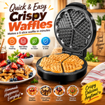 MOLIAX MX -816B | 750W Waffle Maker – Heart-Shaped Non-Stick Electric Waffle Machine