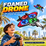 E72 RC Stunt Drone 2.4GHz 4-Channel Altitude Hold 360° Flip LED Fighter Toy , Remote Control Stunt Aircraft with Colorful Lights