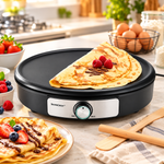 Silver Crest Electric Crêpe Maker 37cm – 1500W Non-Stick Pancake Griddle