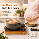 Smile Bella | 3500W Infrared Electric Stove  - 4 Digit LED display digital cooker, Timer system, Touch and Knob control Induction Cooker with Over Heat Protection,Ceramic Heating Element SA-24084