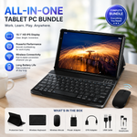 Modio M42 10.1" Tablet PC | 6GB RAM + 128GB ROM | Dual SIM | 4G LTE | Keyboard & Mouse