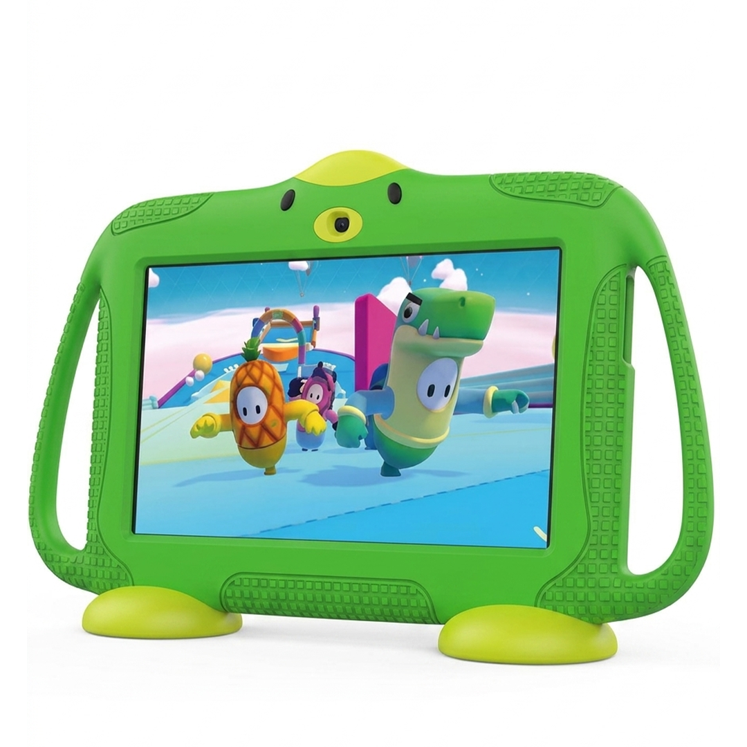 P600 Kids Tablet 7-Inch HD Display, Android 10.1, 5G WiFi, 6GB RAM 128GB Storage, Dual Camera, Parental Control, Multi-Language Support, Learning Tablet