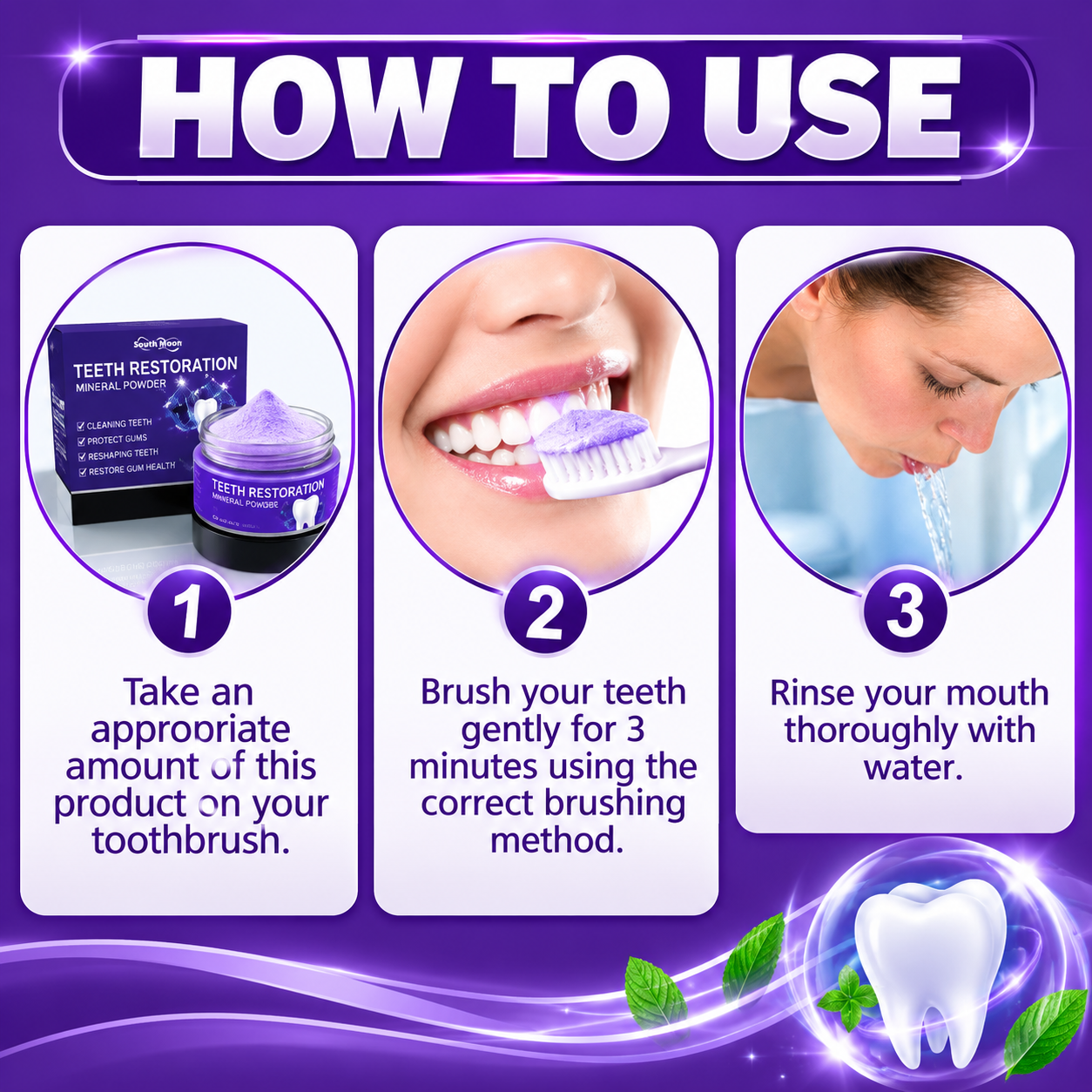 Oralhoe  Model OR-A04 | Teeth Restoration Mineral Powder – Teeth Whitening & Fresh Breath Formula