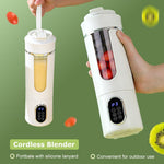 530ML Cordless Juicer Blender For Shakes and Smoothies, Portable Smoothie Blender, 12 Blades, USB-C Rechargeable, BPA Free, Leakproof Flip and sip, Travel Blender