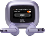 JBL Live Beam 3 True wireless noise-cancelling earbuds with stick-closed design and Smart Charging Case, Purple