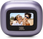 JBL Live Beam 3 True wireless noise-cancelling earbuds with stick-closed design and Smart Charging Case, Purple