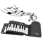 Hand Roll Piano 49 Key Portable Foldable Electric Keyboard Piano with Speaker for Beginners Musical Instrument