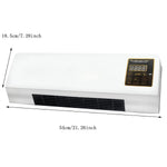 2 in 1 Wall Mounted Mini Air Cooler & Heater  with Remote Control | Fast Cooling & Digital Display