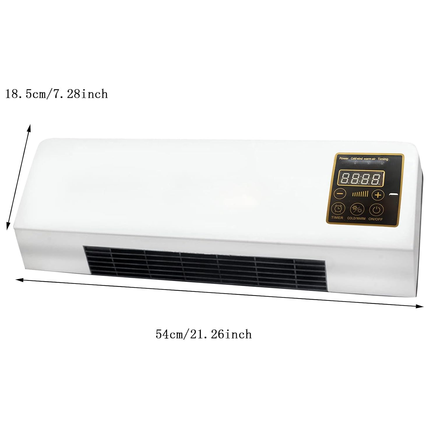 2 in 1 Wall Mounted Mini Air Cooler & Heater  with Remote Control | Fast Cooling & Digital Display