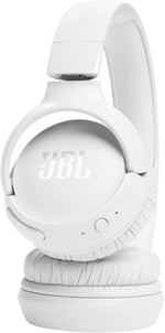 JBL Tune 720BT Wireless Over-Ear Headphones, Pure Bass Sound, Bluetooth 5.3, Hands-Free Call, Multi-Point Connection, Foldable - White