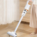 Portable Handheld Wireless Vacuum Cleaner, Corded, USB Rechargeable 120W Power, Lightweight Design 0.6L Capacity, Multifunction Cordless Vacuum Cleaner, White