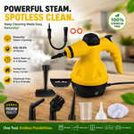 Portable Handheld Steam Cleaner 1000W Powerful High Temperature Pressurized Steam Cleaning Machine with 10 Accessories for Kitchen Bathroom Car Sofa Windows Stain Removal Disinfection