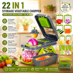 22 in 1 multi-function vegetable and fruit chopper, replaceable blade chopper, slicer set, suitable for home kitchen