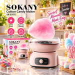 SOKANY SK-07071 Cotton Candy Maker – 500W Mini Home Candy Floss Machine Electric Appliance Cotton Candy Maker for Children
