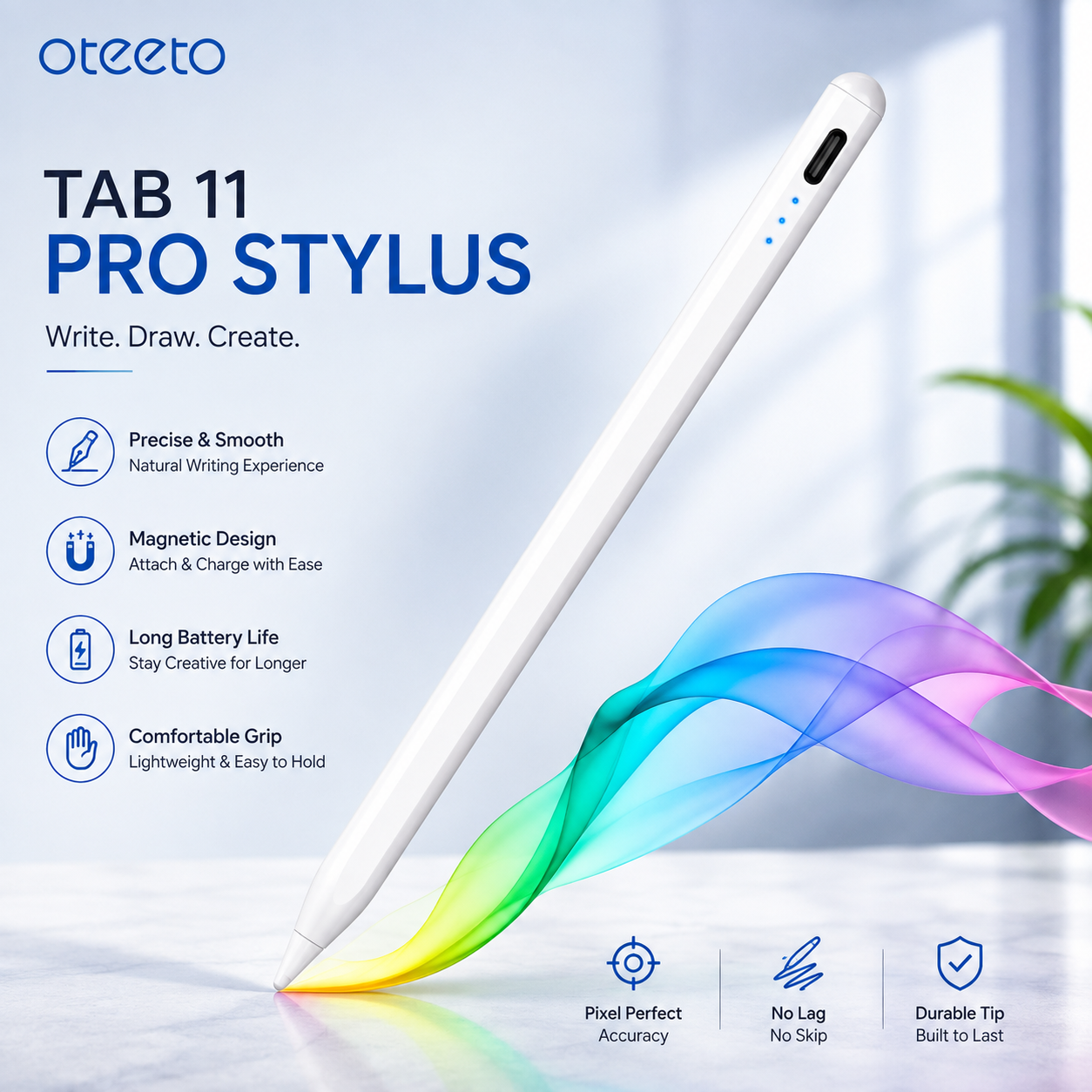 Oteeto Tab 11 Pro Stylus, 10.1-Inch Android 13 Tablet, 8GB RAM + 512GB Storage, 5G, with Keyboard and Stylus Pen