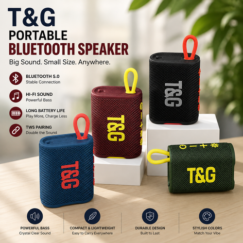 T&G-396 Music Audio Sound Box Wireless Bluetooth Mini Portable Outdoor Stereo Bass Waterproof Bt Speaker Go3