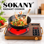 SOKANY SK-3575 Radiant Cooker 2200W – Touch Control Electric Cooktop , Portable Infrared Electric Cooker