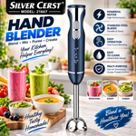 Silver Cerst 21667 Hand Blender – Stainless Steel Immersion Blender | Kitchen Gadgets Portable | Powerful Handheld Mixer Blender Stick for Shakes Soup Puree Meat Jams Garlic Tomato