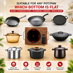 Smile Bella | 3500W Infrared Electric Stove  - 4 Digit LED display digital cooker, Timer system, Touch and Knob control Induction Cooker with Over Heat Protection,Ceramic Heating Element SA-24084