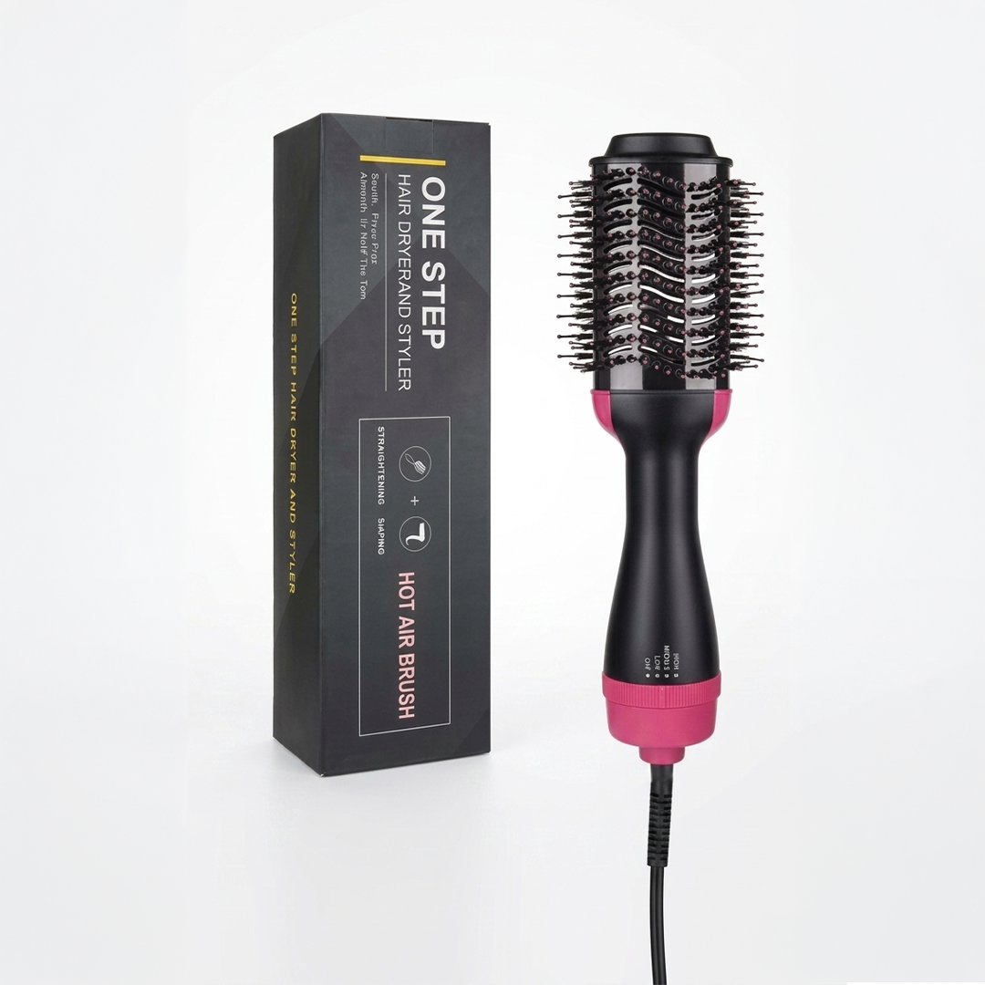 One Step Hair Dryer And Styler Black/Pink