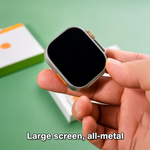 Modio MW22 Smartwatch 2.2 Inch Display With 3 Pair Straps and Charging Cable Designed for Ladies and Gents Gold