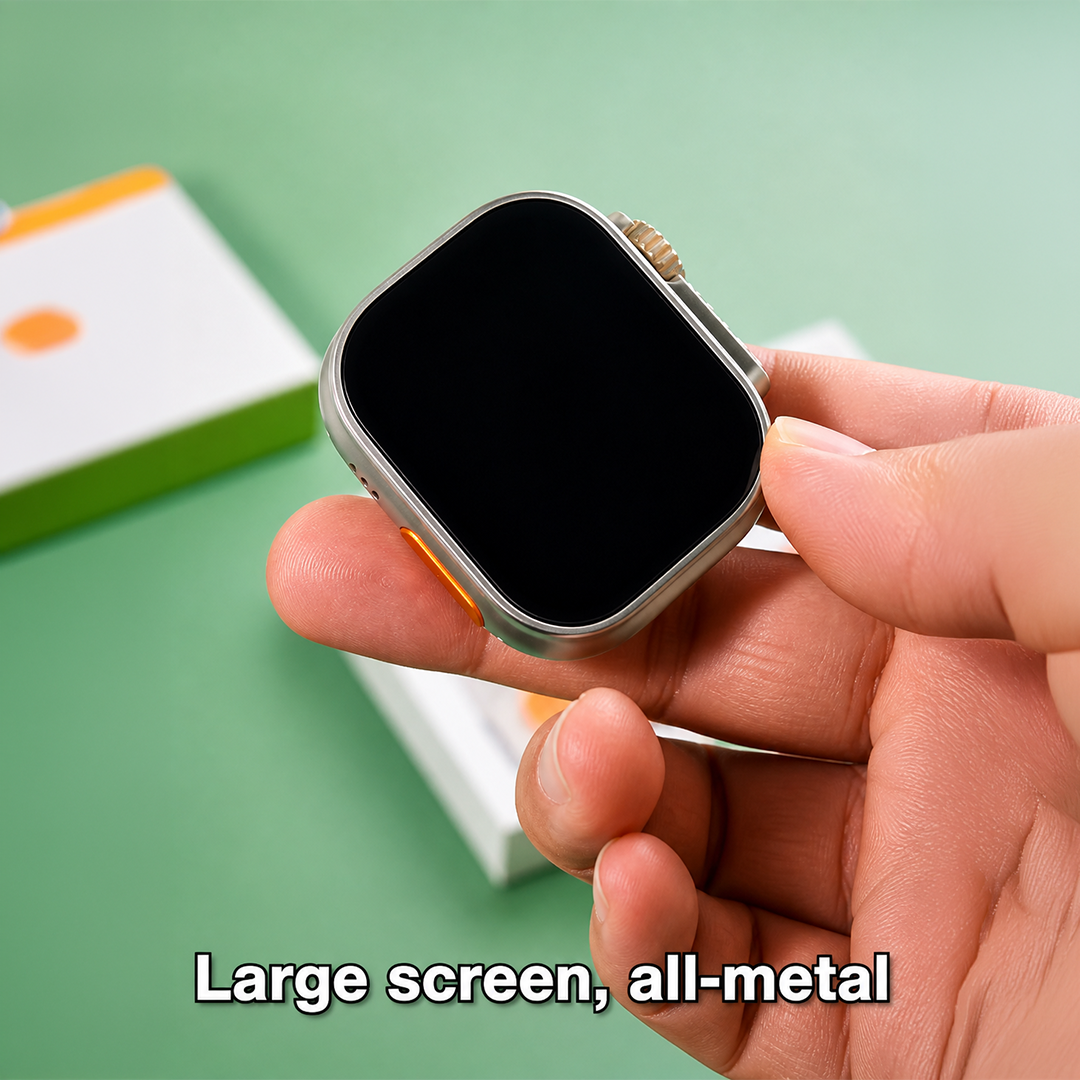 Modio MW22 Smartwatch 2.2 Inch Display With 3 Pair Straps and Charging Cable Designed for Ladies and Gents Gold