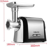 SOKANY SK-088 Electric Meat Grinder, 3200W Max Ultra Powerful, 3 in 1 Multifunction Electric Meat Grinder, Sausage Stuffer, 1 Cutting Blade, 3 Grinding Plates & Kubbe Attachment.(Sk-088 3200w)