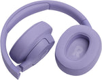 JBL Tune 720BT Wireless Over-Ear Headphones, Pure Bass Sound, Bluetooth 5.3, Hands-Free Call, Multi-Point Connection, Foldable - Purple