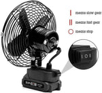 Lithium Electric Fan, 21V Portable Lithium Battery-Powered Rechargeable Fans, Strong Wind, Low Noise, 48Vf MA