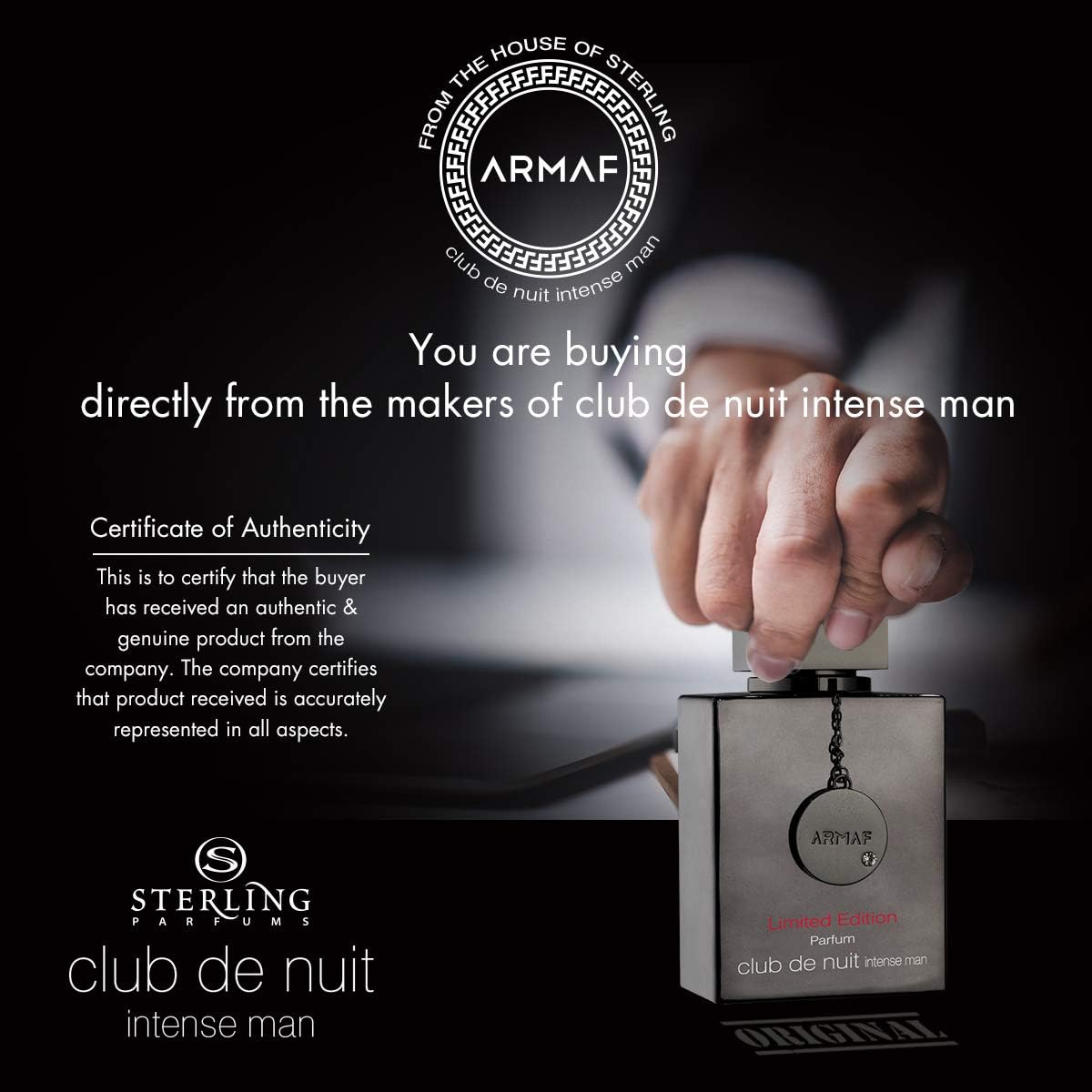 Armaf Perfume Club De Nuit Intense Man Limited Edition Eau de Parfum For Men 105ml Black Perfumes 105ml