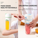 480ML Juicer Machines,Portable Blenders,Lemon Squeezer,Small Juicing Cup,Home Mini Cup,Usb Charging,Fruit And Vegetable Electric Juicer For Office,Travel,Home,Barbecue,Camping