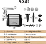 SOKANY SK-088 Electric Meat Grinder, 3200W Max Ultra Powerful, 3 in 1 Multifunction Electric Meat Grinder, Sausage Stuffer, 1 Cutting Blade, 3 Grinding Plates & Kubbe Attachment.(Sk-088 3200w)