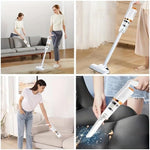 Portable Handheld Wireless Vacuum Cleaner, Corded, USB Rechargeable 120W Power, Lightweight Design 0.6L Capacity, Multifunction Cordless Vacuum Cleaner, White