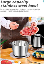 ZS-05 | 5L Stainless Steel Electric Meat Grinder & Food Chopper – 500W Powerful Kitchen Food Processor