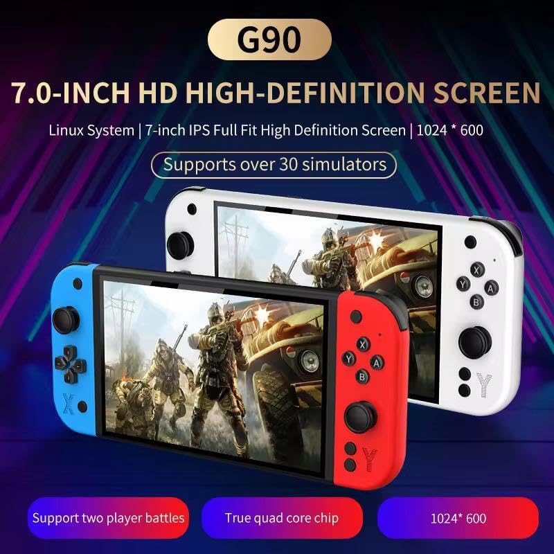 Neo Classic G90 Handheld 7 inch 64GB Retro Game Console with 15000 Games