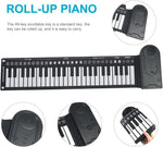 Hand Roll Piano 49 Key Portable Foldable Electric Keyboard Piano with Speaker for Beginners Musical Instrument