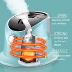 Moliax Professional Vertical Garment Comfort Touch Plus Standing Garment Steamer 1800W Electric Steam Iron Hanging Ironing Machine Fabric Wrinkles Remover 1.7L Roundtube