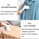 Moliax Professional Vertical Garment Comfort Touch Plus Standing Garment Steamer 1800W Electric Steam Iron Hanging Ironing Machine Fabric Wrinkles Remover 1.7L Roundtube