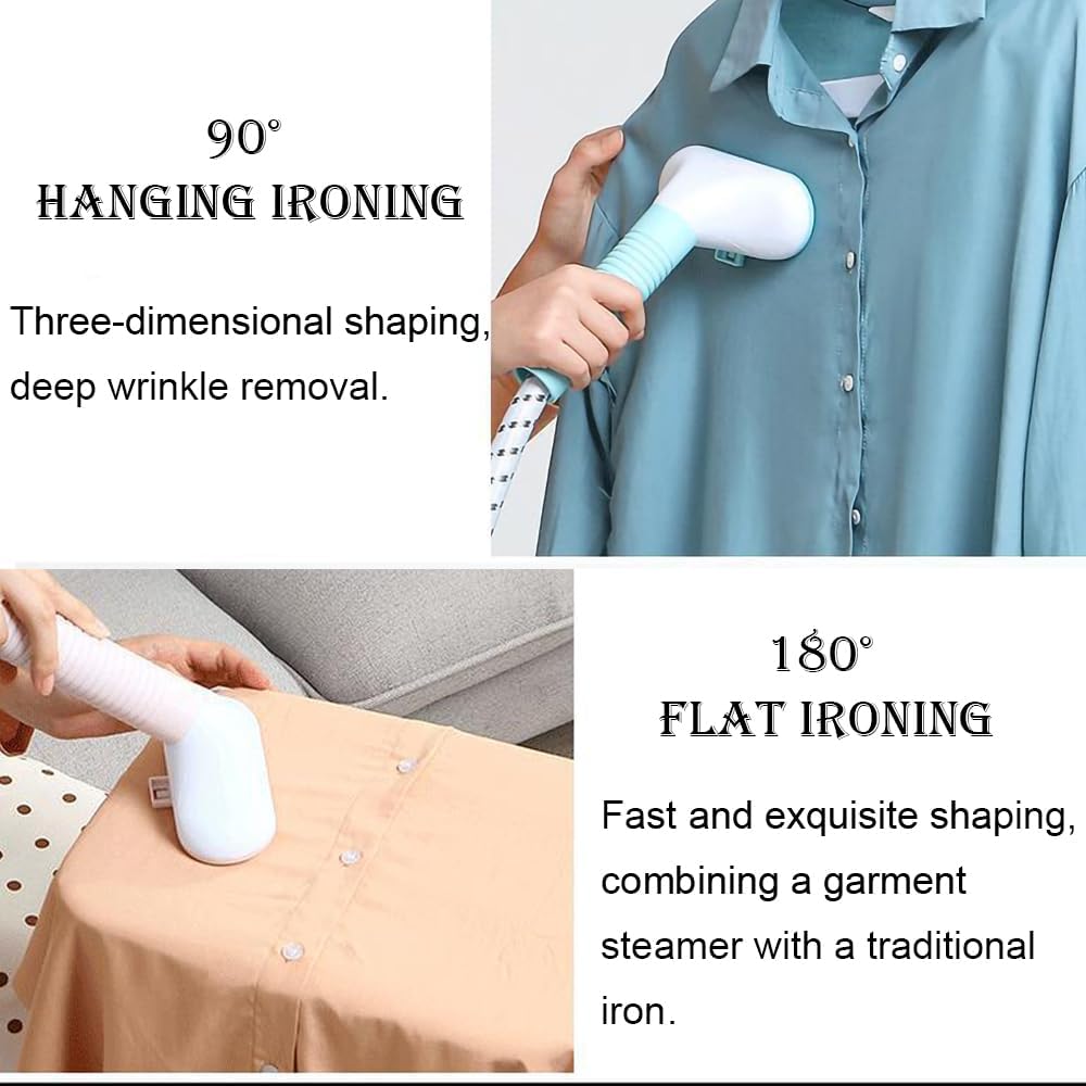 Moliax Professional Vertical Garment Comfort Touch Plus Standing Garment Steamer 1800W Electric Steam Iron Hanging Ironing Machine Fabric Wrinkles Remover 1.7L Roundtube
