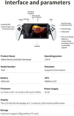 M28 Retro Handheld Game Console, 7.1" Large HD LCD Screen, EmuELEC System Built-in 30+ Emulators & 20,000+ Games, 4000mAh Battery Portable Video Gaming Player for Kids Adults