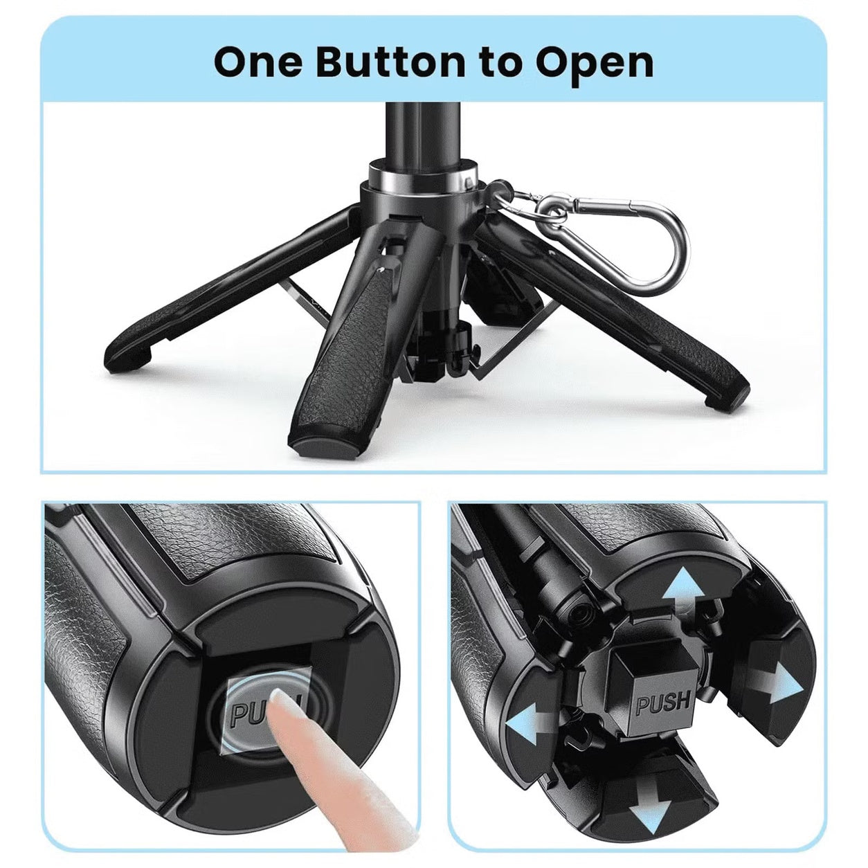 Jmary MT-18 Multifunctional Selfie Stick Tripod with Bluetooth Remote