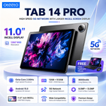 Oteeto TAB14 Pro | Android 15 & 11.0" INCELL 1280x800 Display | 12GB RAM + 512GB ROM | 5G Wi-Fi & 8000mAh Battery | 8.0MP Front + 13.0MP Rear Camera | Include Keyboard & Mouse
